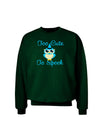 Owl Too Cute Blue Adult Dark Sweatshirt-Sweatshirts-TooLoud-Deep-Forest-Green-Small-Davson Sales