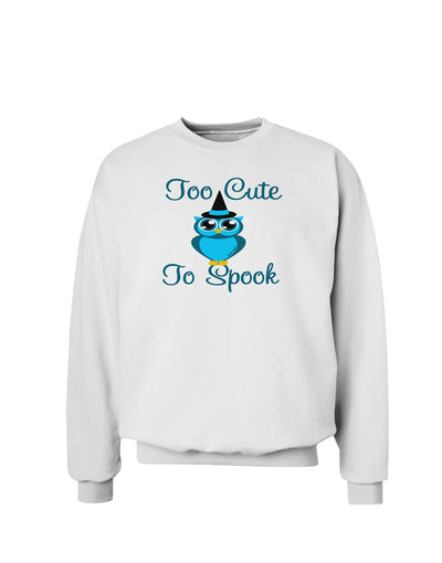 Owl Too Cute Blue Sweatshirt-Sweatshirts-TooLoud-White-Small-Davson Sales