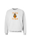 Owl Too Cute Orange Sweatshirt-Sweatshirts-TooLoud-White-Small-Davson Sales