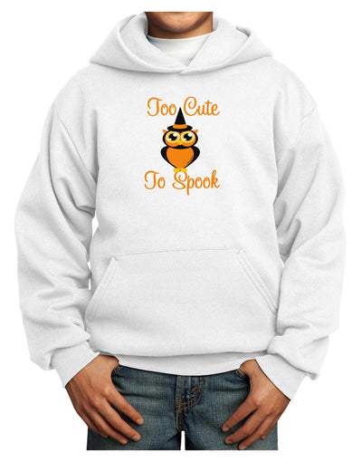 Owl Too Cute Orange Youth Hoodie Pullover Sweatshirt-Youth Hoodie-TooLoud-White-XS-Davson Sales