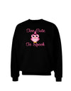 Owl Too Cute Pink Adult Dark Sweatshirt-Sweatshirts-TooLoud-Black-Small-Davson Sales