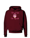 Owl Too Cute Pink Dark Hoodie Sweatshirt-Hoodie-TooLoud-Maroon-Small-Davson Sales