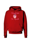 Owl Too Cute Pink Dark Hoodie Sweatshirt-Hoodie-TooLoud-Red-Small-Davson Sales