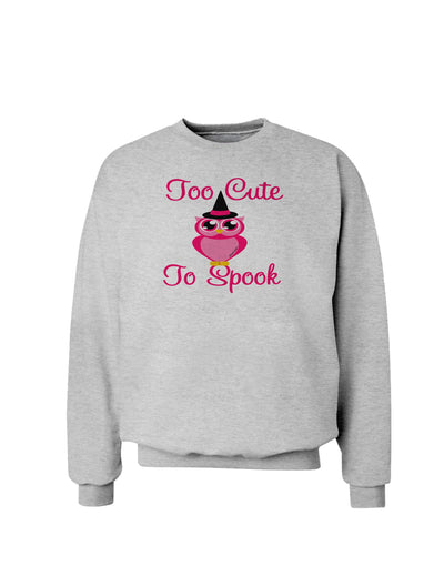 Owl Too Cute Pink Sweatshirt-Sweatshirts-TooLoud-AshGray-Small-Davson Sales