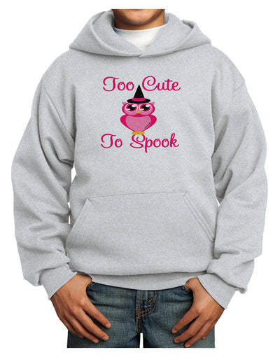 Owl Too Cute Pink Youth Hoodie Pullover Sweatshirt-Youth Hoodie-TooLoud-Ash-XS-Davson Sales