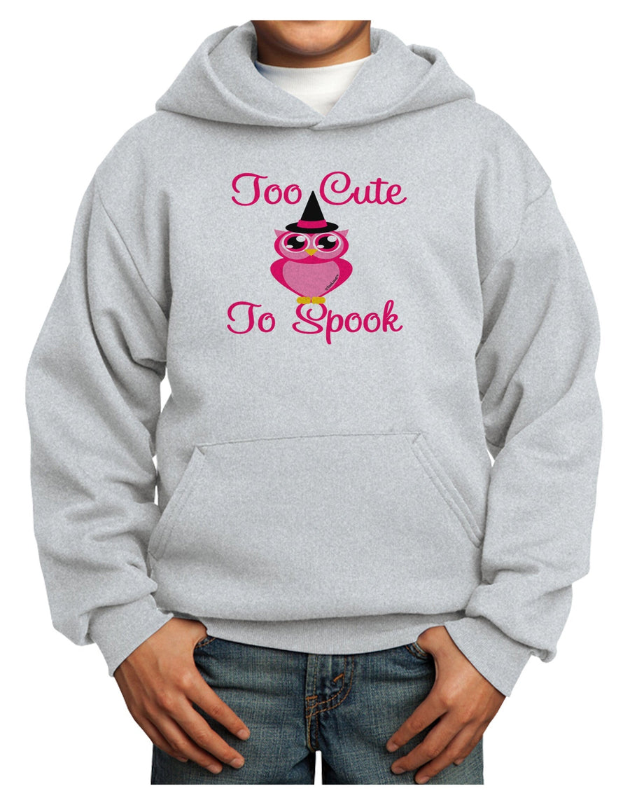 Owl Too Cute Pink Youth Hoodie Pullover Sweatshirt-Youth Hoodie-TooLoud-White-XS-Davson Sales