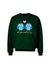 Owl You Need Is Love - Blue Owls Adult Dark Sweatshirt by TooLoud-Sweatshirts-TooLoud-Deep-Forest-Green-Small-Davson Sales