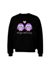 Owl You Need Is Love - Purple Owls Adult Dark Sweatshirt by TooLoud-Sweatshirts-TooLoud-Black-Small-Davson Sales