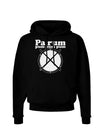 Pa Rum Pum Pum Pum BnW Dark Hoodie Sweatshirt-Hoodie-TooLoud-Black-Small-Davson Sales