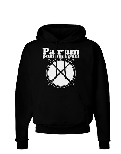 Pa Rum Pum Pum Pum BnW Dark Hoodie Sweatshirt-Hoodie-TooLoud-Black-Small-Davson Sales