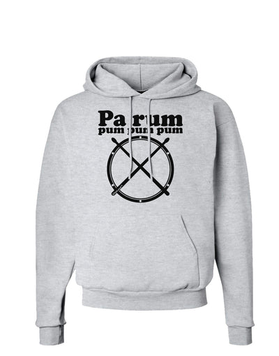 Pa Rum Pum Pum Pum BnW Hoodie Sweatshirt-Hoodie-TooLoud-AshGray-Small-Davson Sales