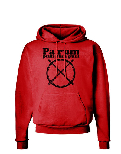 Pa Rum Pum Pum Pum BnW Hoodie Sweatshirt-Hoodie-TooLoud-Red-Small-Davson Sales