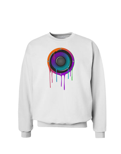 Paint Drips Speaker Sweatshirt-Sweatshirts-TooLoud-White-Small-Davson Sales