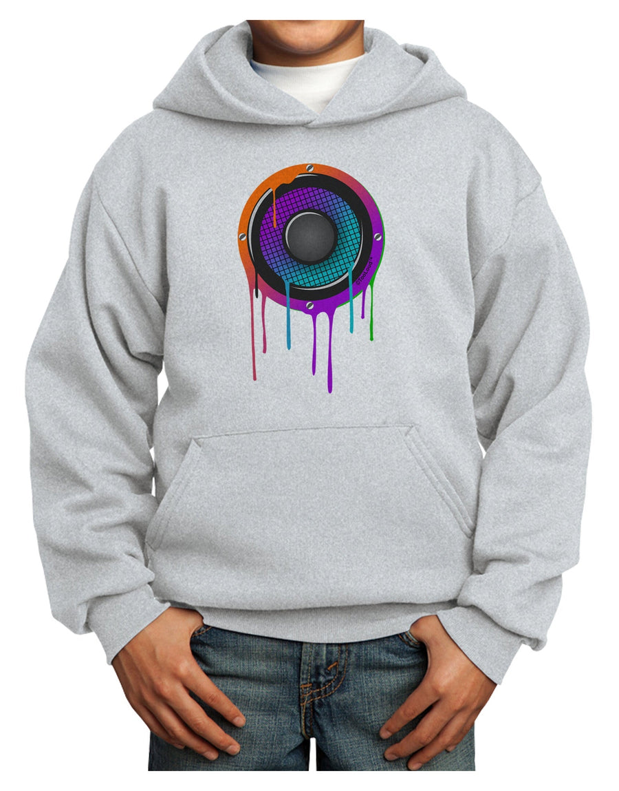 Paint Drips Speaker Youth Hoodie Pullover Sweatshirt-Youth Hoodie-TooLoud-White-XS-Davson Sales