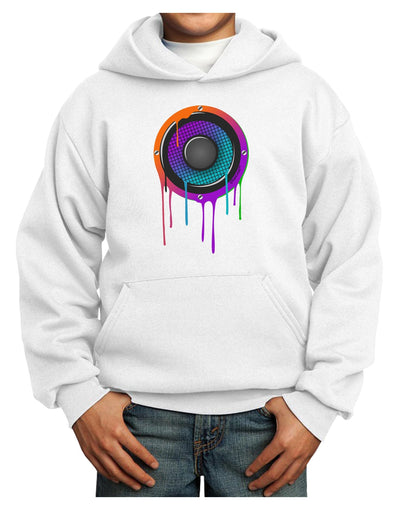 Paint Drips Speaker Youth Hoodie Pullover Sweatshirt-Youth Hoodie-TooLoud-White-XS-Davson Sales