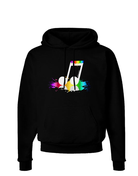 Paint Music Note Dark Hoodie Sweatshirt-Hoodie-TooLoud-Black-Small-Davson Sales