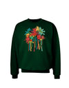 Paint Splash Palm Trees Adult Dark Sweatshirt-Sweatshirts-TooLoud-Deep-Forest-Green-Small-Davson Sales