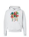 Paint Splash Palm Trees Hoodie Sweatshirt-Hoodie-TooLoud-White-Small-Davson Sales