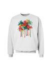 Paint Splash Palm Trees Sweatshirt-Sweatshirts-TooLoud-White-Small-Davson Sales