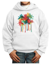 Paint Splash Palm Trees Youth Hoodie Pullover Sweatshirt-Youth Hoodie-TooLoud-White-XS-Davson Sales