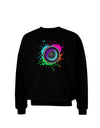 Paint Splatter Speaker Adult Dark Sweatshirt-Sweatshirts-TooLoud-Black-Small-Davson Sales