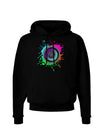 Paint Splatter Speaker Dark Hoodie Sweatshirt-Hoodie-TooLoud-Black-Small-Davson Sales