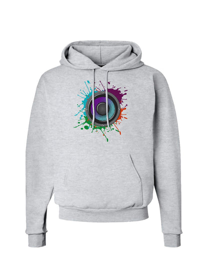 Paint Splatter Speaker Hoodie Sweatshirt-Hoodie-TooLoud-AshGray-Small-Davson Sales