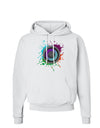 Paint Splatter Speaker Hoodie Sweatshirt-Hoodie-TooLoud-White-Small-Davson Sales