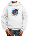 Paint Splatter Speaker Youth Hoodie Pullover Sweatshirt-Youth Hoodie-TooLoud-White-XS-Davson Sales