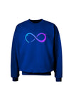 Painted Infinity Adult Dark Sweatshirt-Sweatshirts-TooLoud-Deep-Royal-Blue-Small-Davson Sales