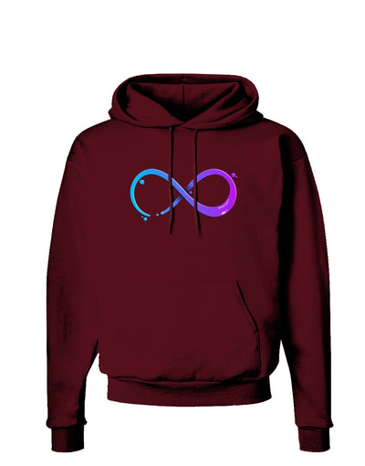 Painted Infinity Dark Hoodie Sweatshirt-Hoodie-TooLoud-Maroon-Small-Davson Sales