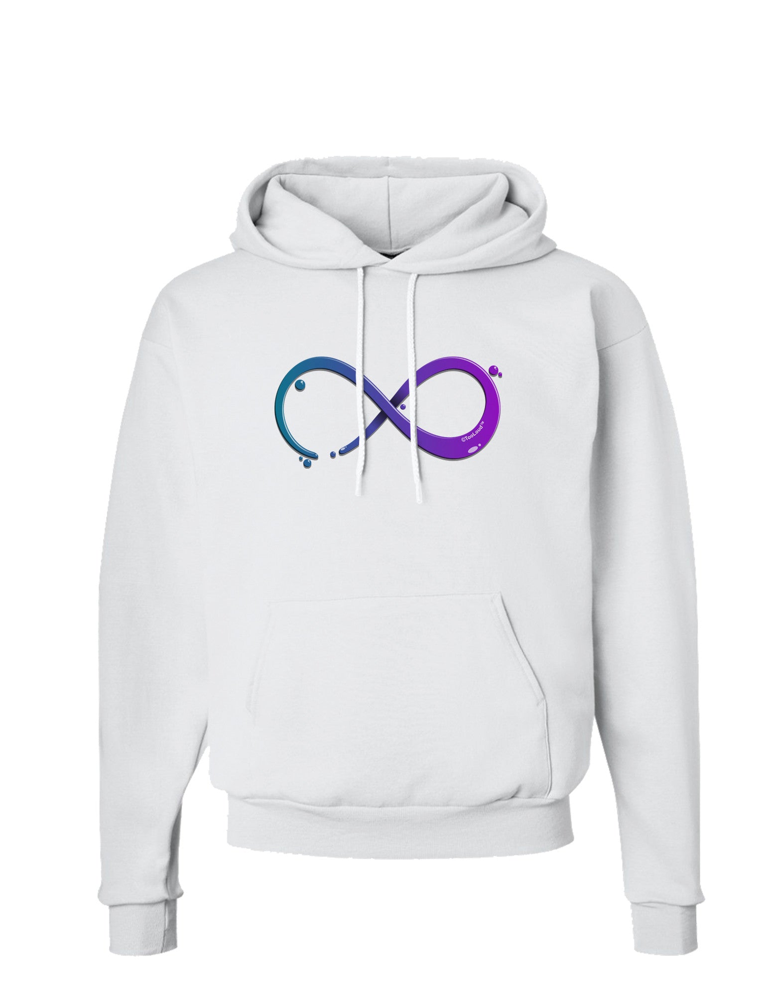 Painted Infinity Hoodie Sweatshirt-Hoodie-TooLoud-White-Small-Davson Sales