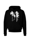 Palm Rows Silhouette Dark Hoodie Sweatshirt-Hoodie-TooLoud-Black-Small-Davson Sales