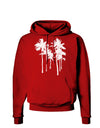 Palm Rows Silhouette Dark Hoodie Sweatshirt-Hoodie-TooLoud-Red-Small-Davson Sales