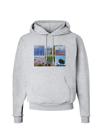 Palm Springs Square Collage Hoodie Sweatshirt-Hoodie-TooLoud-AshGray-Small-Davson Sales