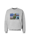 Palm Springs Square Collage Sweatshirt-Sweatshirts-TooLoud-AshGray-Small-Davson Sales