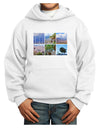 Palm Springs Square Collage Youth Hoodie Pullover Sweatshirt-Youth Hoodie-TooLoud-White-XS-Davson Sales