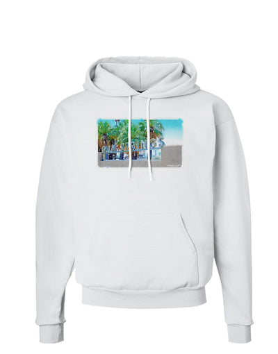 Palm Springs Watercolor Hoodie Sweatshirt-Hoodie-TooLoud-White-Small-Davson Sales