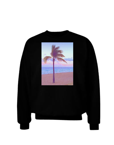 Palm Tree Beach Filter Adult Dark Sweatshirt-Sweatshirt-TooLoud-Black-Small-Davson Sales