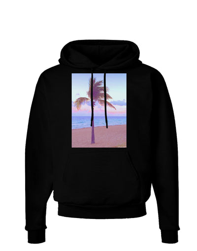 Palm Tree Beach Filter Dark Hoodie Sweatshirt-Hoodie-TooLoud-Black-Small-Davson Sales