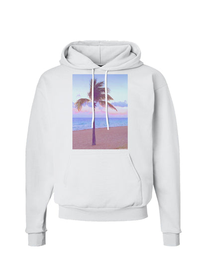 Palm Tree Beach Filter Hoodie Sweatshirt-Hoodie-TooLoud-White-Small-Davson Sales