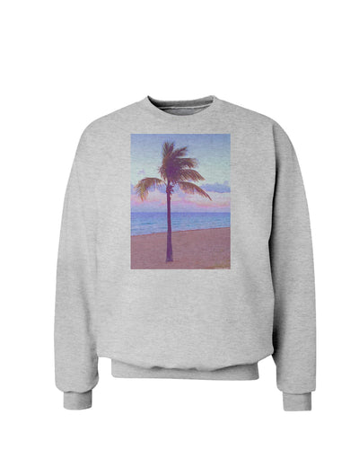 Palm Tree Beach Filter Sweatshirt-Sweatshirt-TooLoud-AshGray-Small-Davson Sales