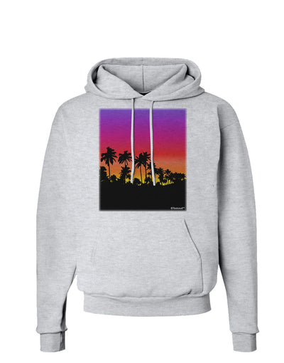 Palm Trees and Sunset Design Hoodie Sweatshirt by TooLoud-Hoodie-TooLoud-AshGray-Small-Davson Sales