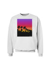 Palm Trees and Sunset Design Sweatshirt by TooLoud-Sweatshirts-TooLoud-White-Small-Davson Sales