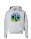 Palm Trees Silhouette - Beach Sunset Design Hoodie Sweatshirt-Hoodie-TooLoud-AshGray-Small-Davson Sales