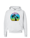 Palm Trees Silhouette - Beach Sunset Design Hoodie Sweatshirt-Hoodie-TooLoud-White-Small-Davson Sales