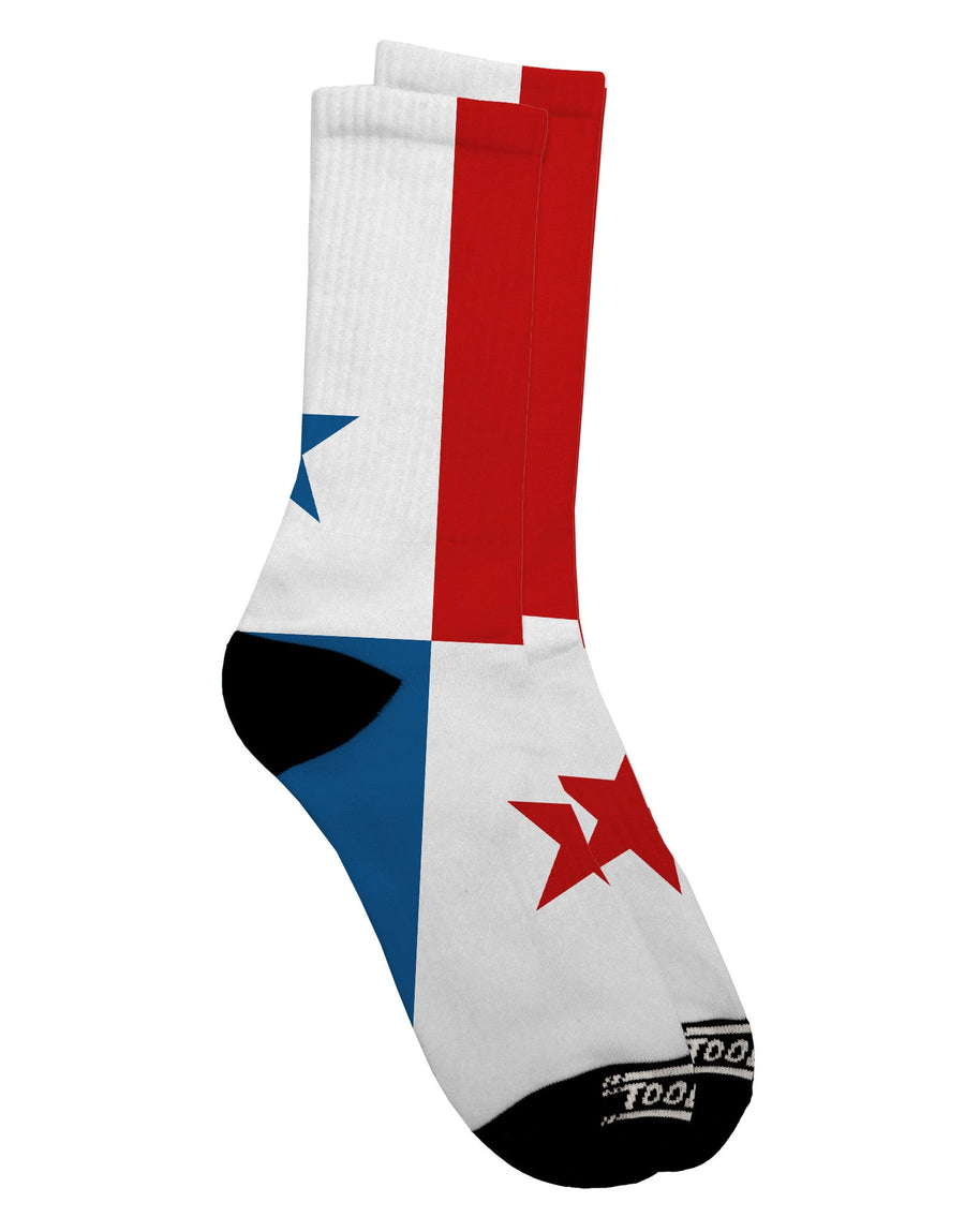Panama Flag All Over Print Adult Crew Socks - Enhancing Your Ecommerce Experience with TooLoud-Socks-TooLoud-White-Ladies-4-6-Davson Sales