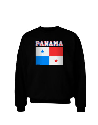 Panama Flag Dark Adult Dark Sweatshirt-Sweatshirt-TooLoud-Black-Small-Davson Sales