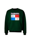 Panama Flag Dark Adult Dark Sweatshirt-Sweatshirt-TooLoud-Deep-Forest-Green-Small-Davson Sales