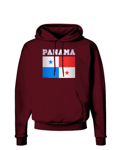 Panama Flag Dark Dark Hoodie Sweatshirt-Hoodie-TooLoud-Maroon-Small-Davson Sales